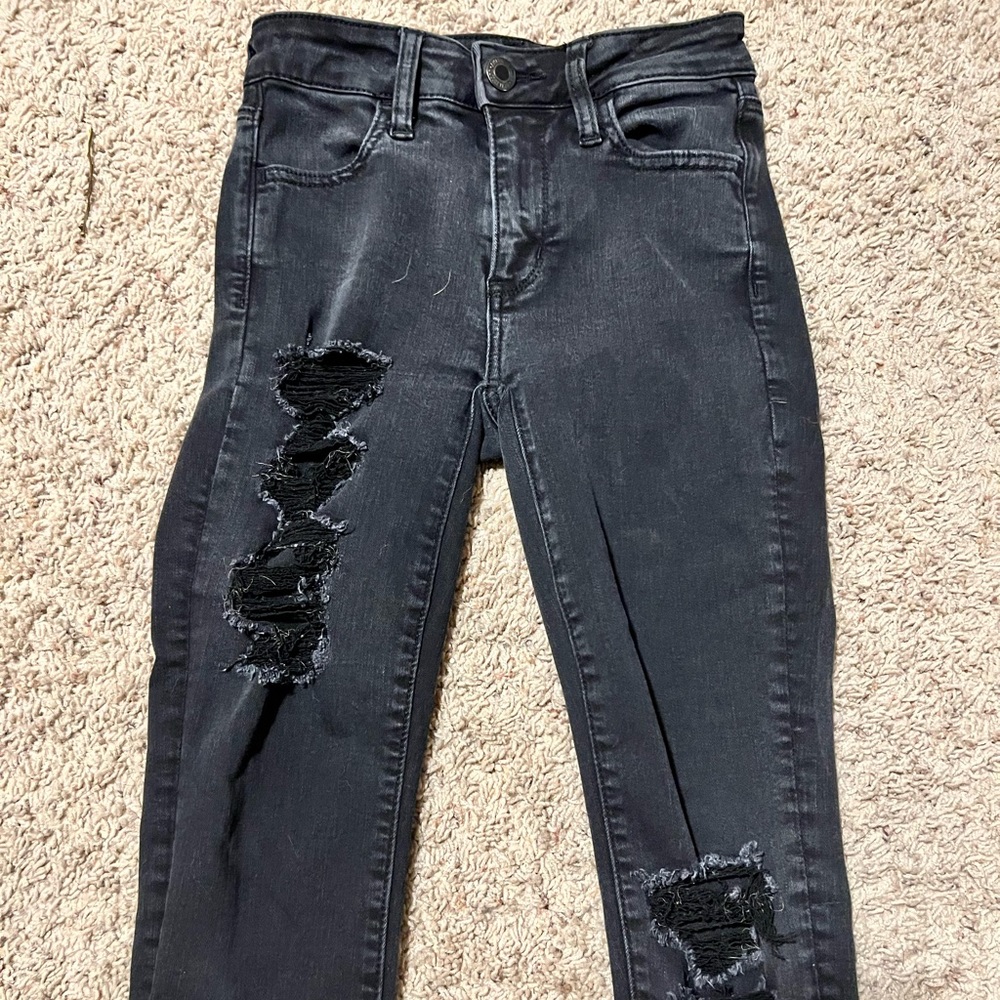 American eagle black skinny jeans